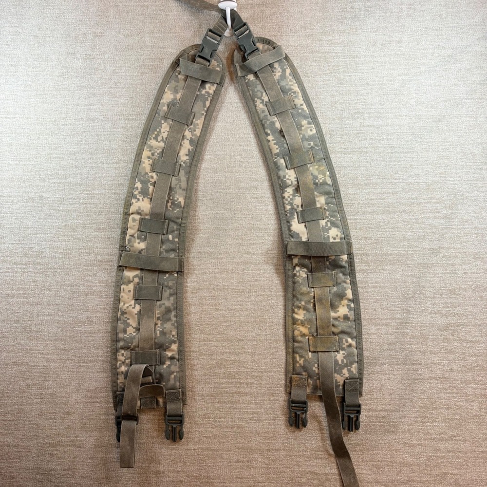 US Military MOLLE II ACU Digital Camo Rucksack Shoulder Straps Tactical Gear